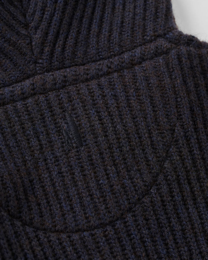 Johnnie-O Merino Yak Hooded Sweater: Navy