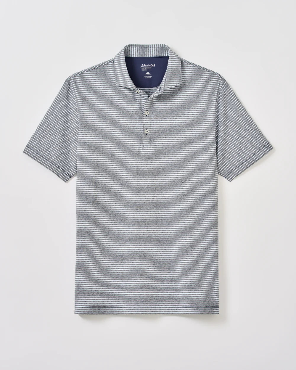 Johnnie-O Performance Jersey Polo - Michael Stripe: Navy Kona