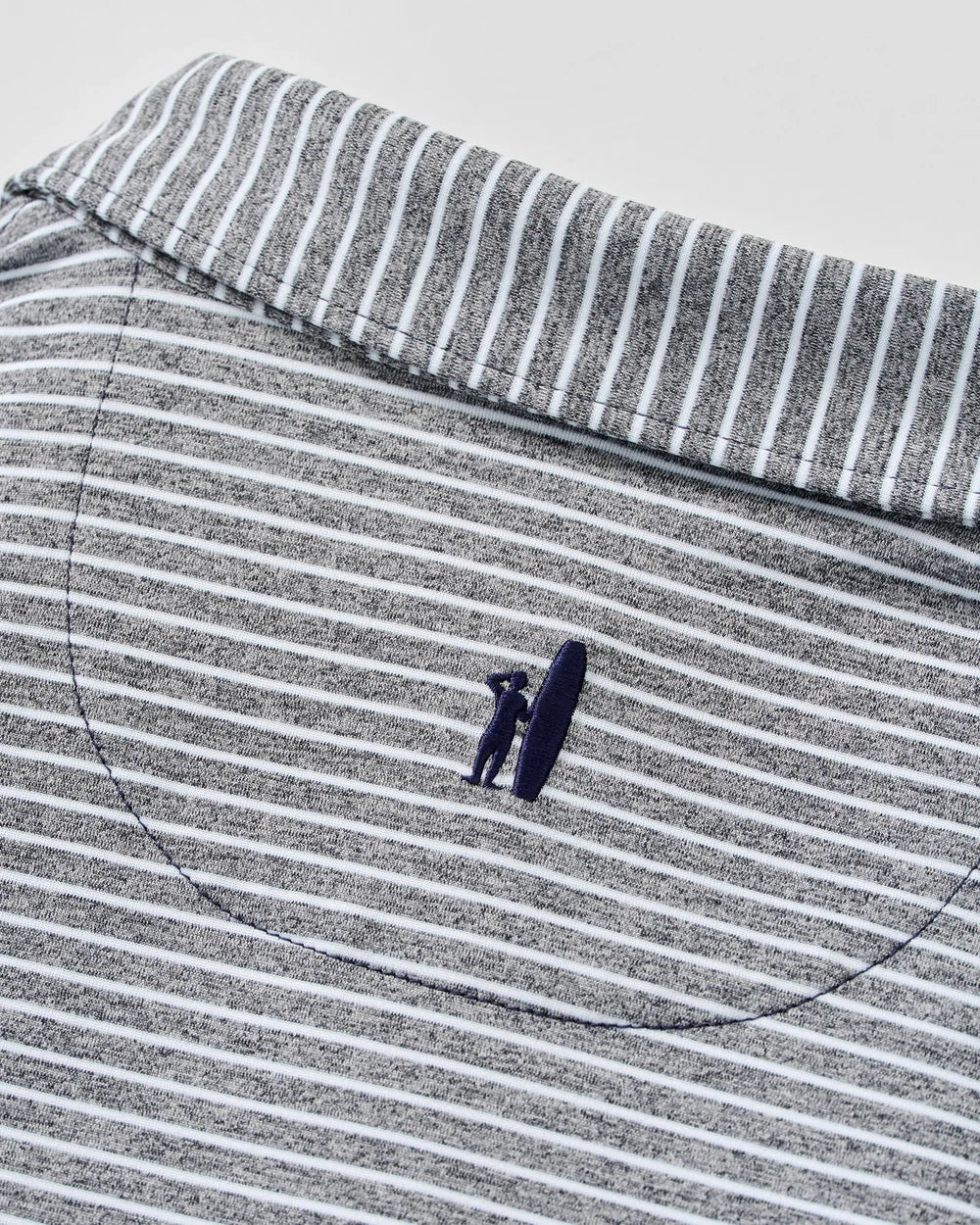 Johnnie-O Performance Jersey Polo - Michael Stripe: Navy Kona