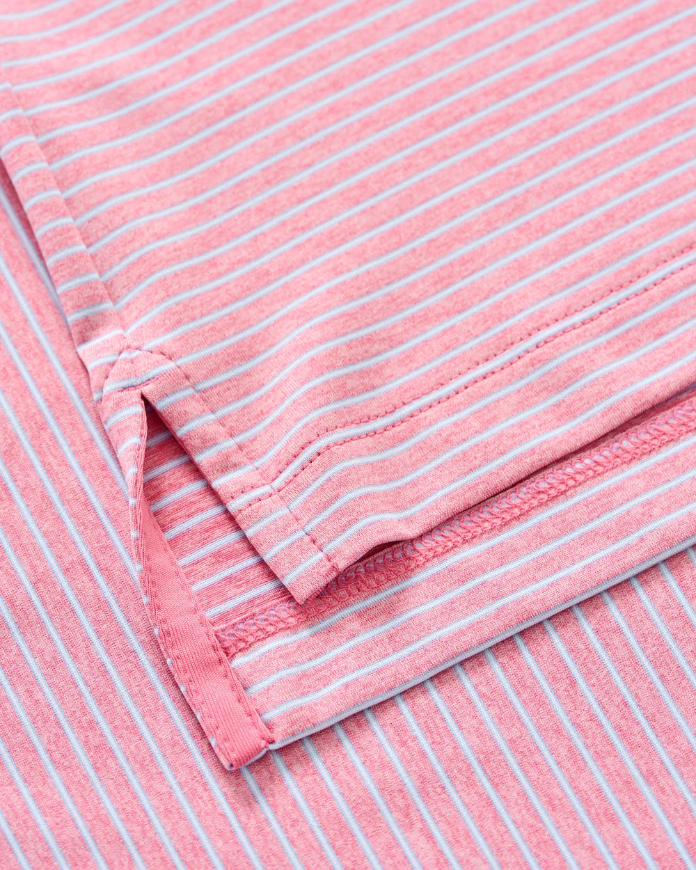 Johnnie-O Performance Jersey Polo - Michael Stripe: Palm Beach