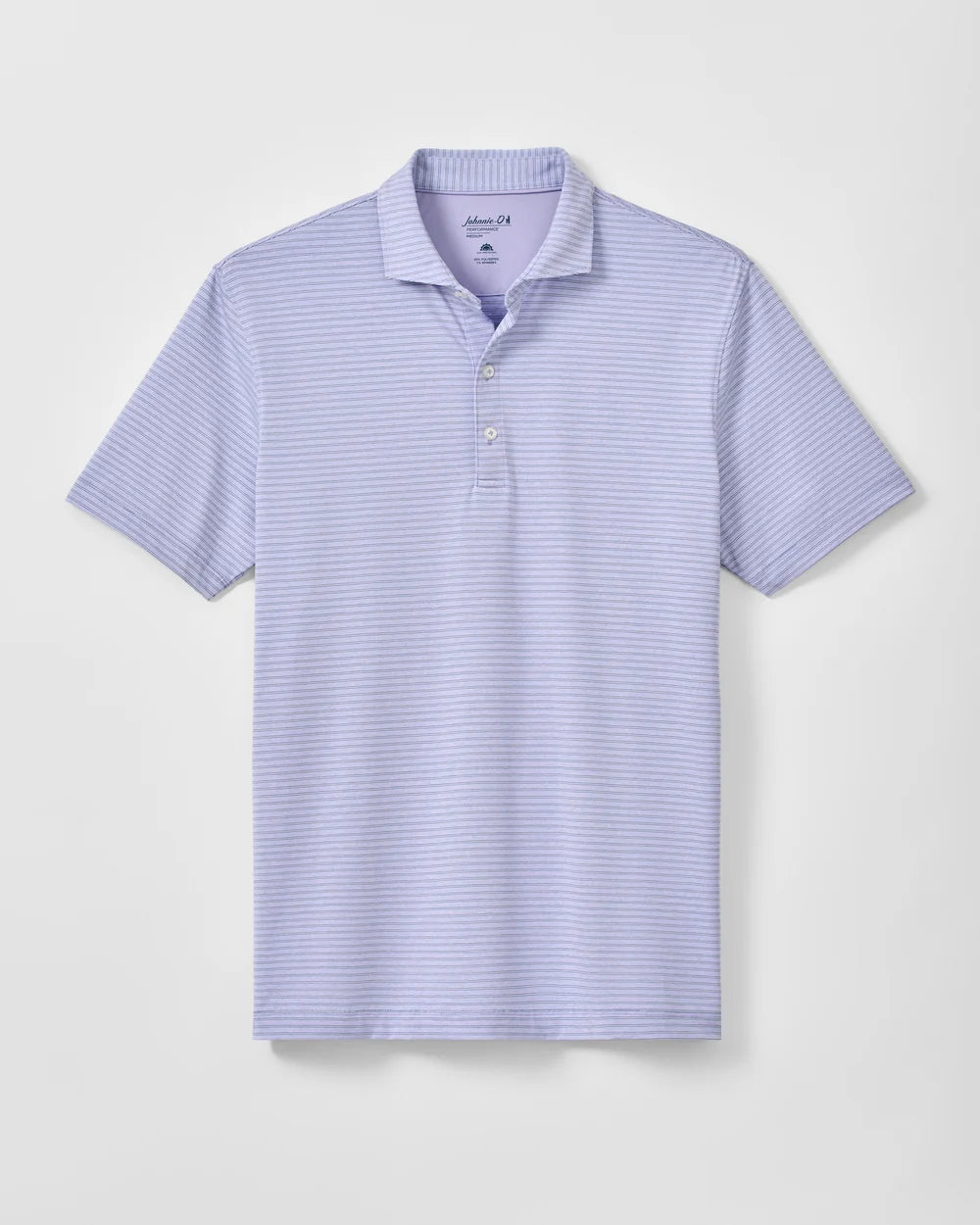Johnnie-O Performance Jersey Polo - Michael Stripe: Viola