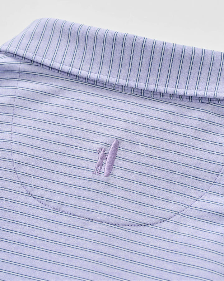 Johnnie-O Performance Jersey Polo - Michael Stripe: Viola