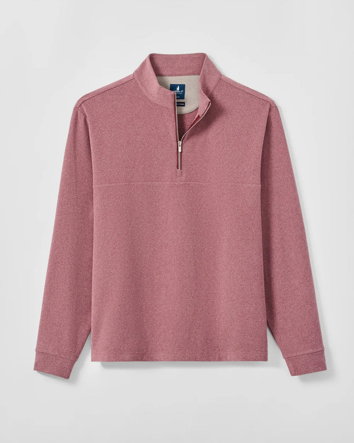 Johnnie-O Mikey Fleece 1/4 Zip Pullover - Solid: Rum