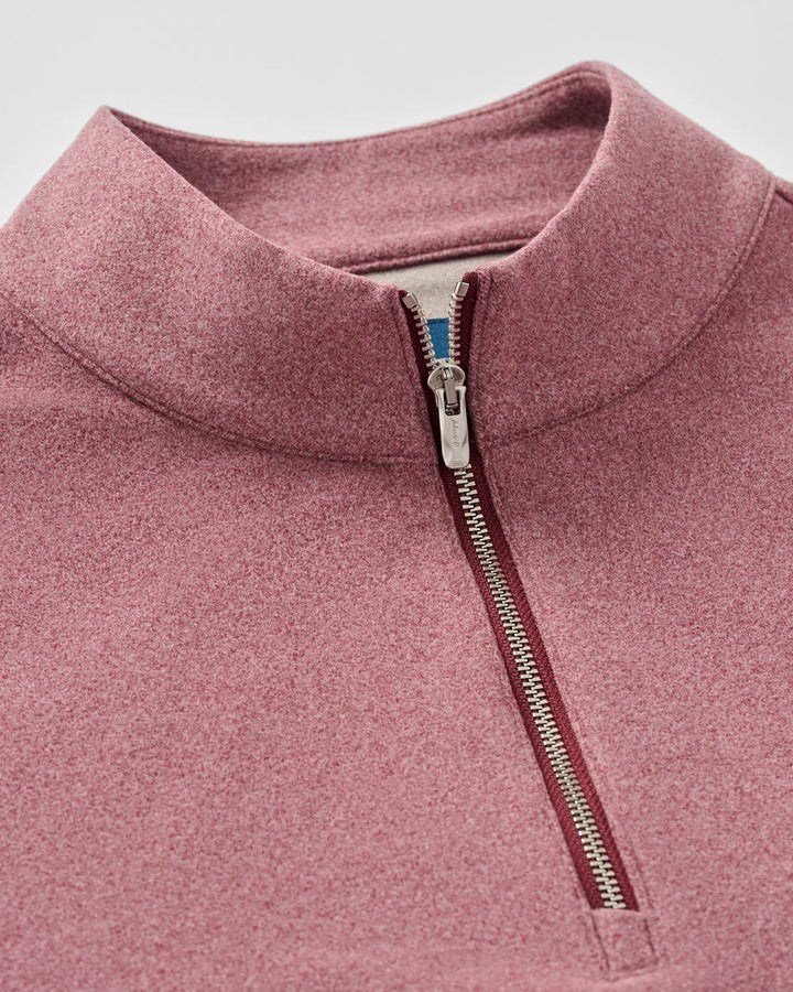 Johnnie-O Mikey Fleece 1/4 Zip Pullover - Solid: Rum