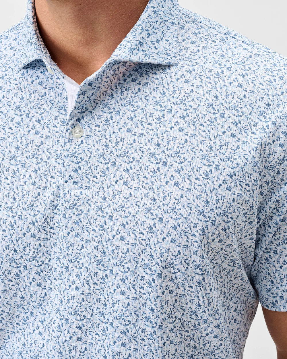 Johnnie-O Performance Mesh Polo: Bloom Neat