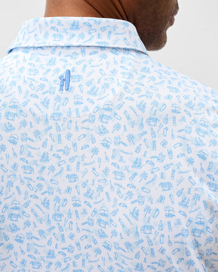 Johnnie-O Performance Mesh Polo: Cabo Breaks