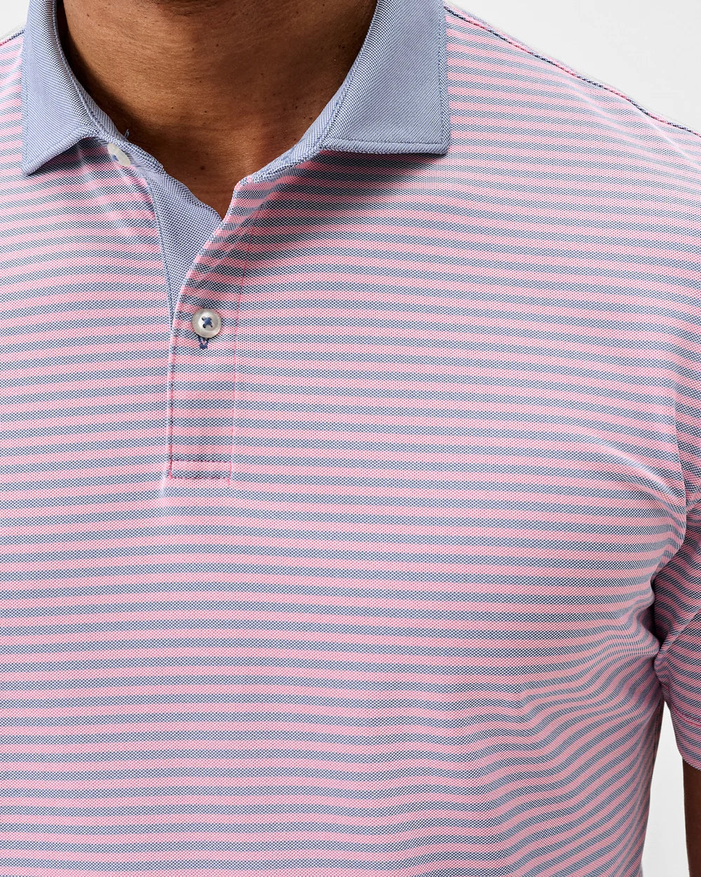 Johnnie-O Performance Mesh Polo - Cruz Solid Collar: Palm Lake