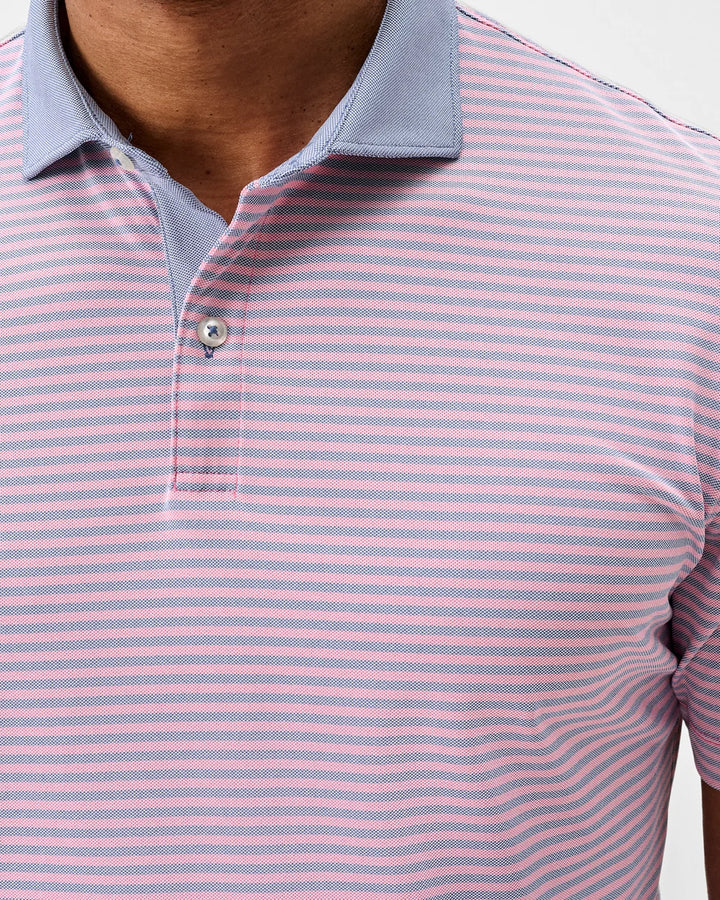 Johnnie-O Performance Mesh Polo - Cruz Solid Collar: Palm Lake