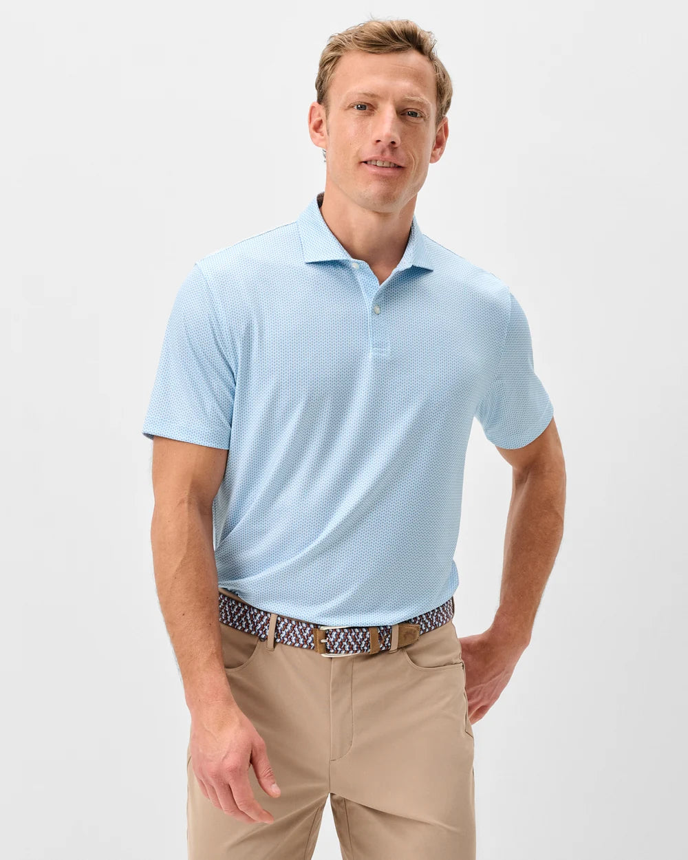 Johnnie-O Performance Jersey Polo - Darts: Cabana Blue