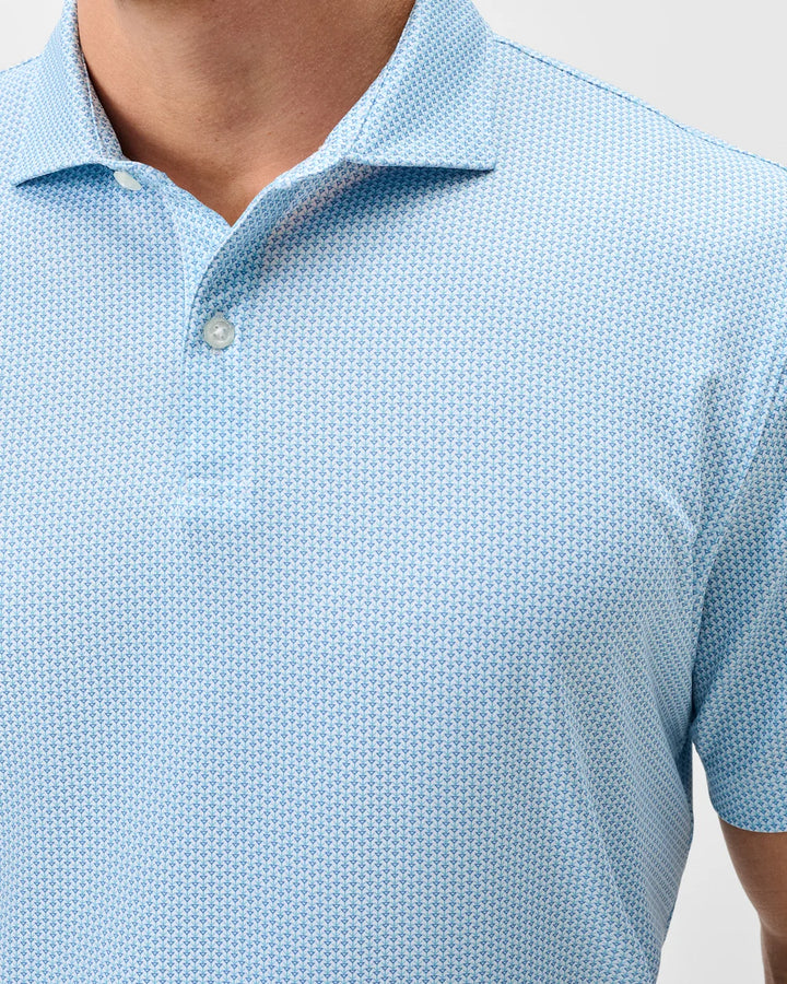 Johnnie-O Performance Jersey Polo - Darts: Cabana Blue