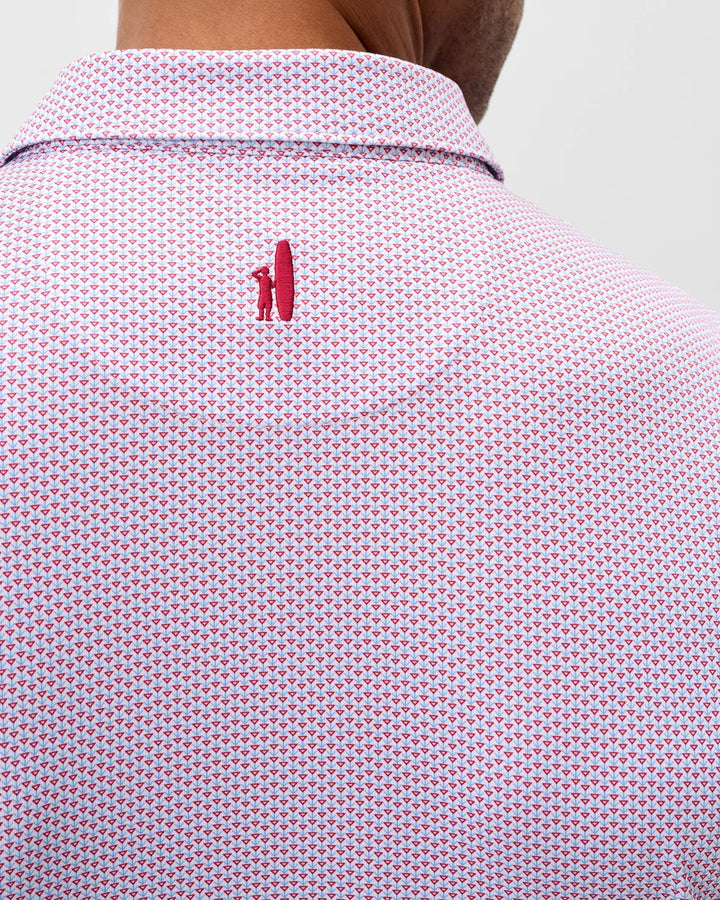 Johnnie-O Performance Jersey Polo: Darts: Racing Red