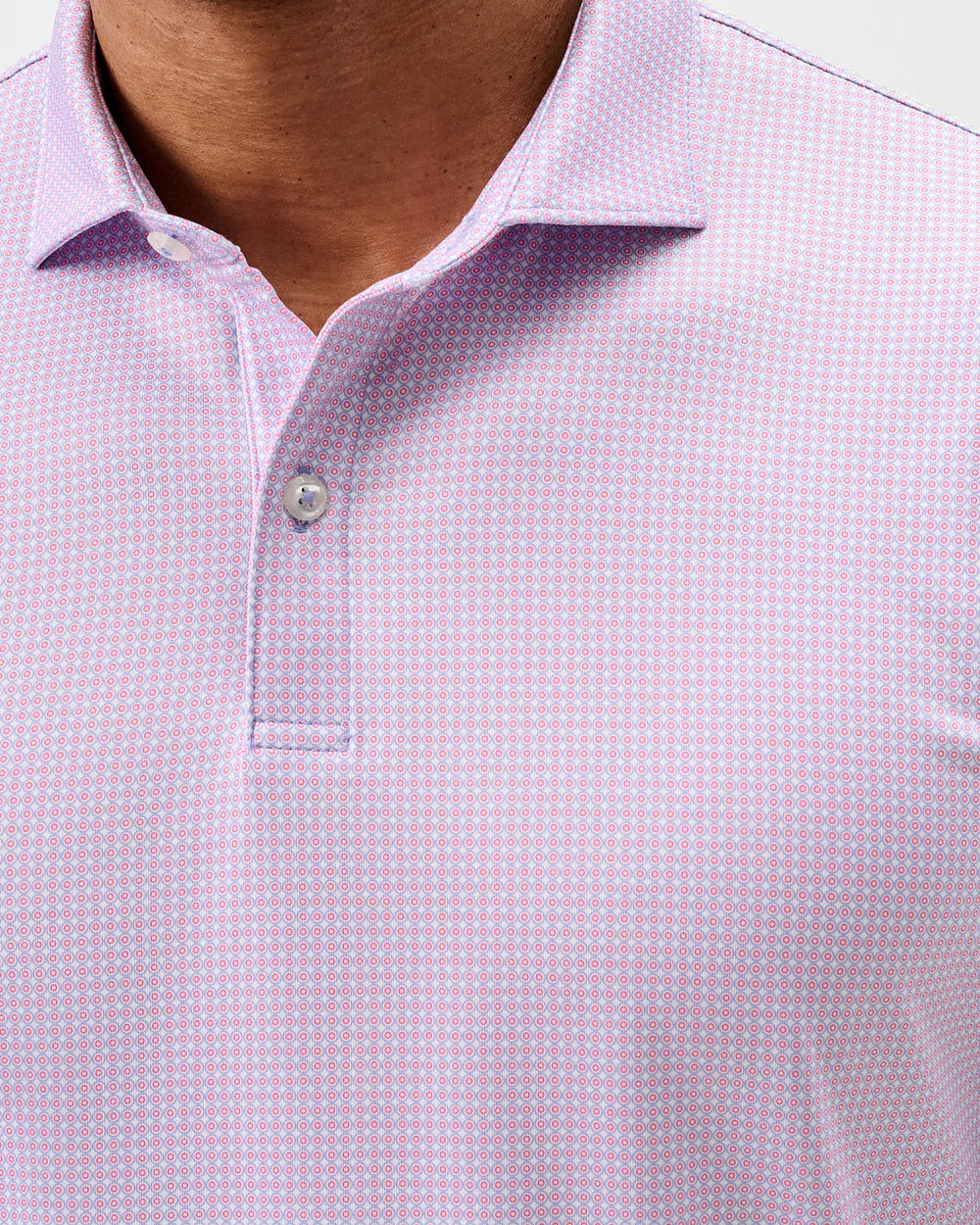 Johnnie-O Performance Jersey Polo - Dot Neat: Palm Beach