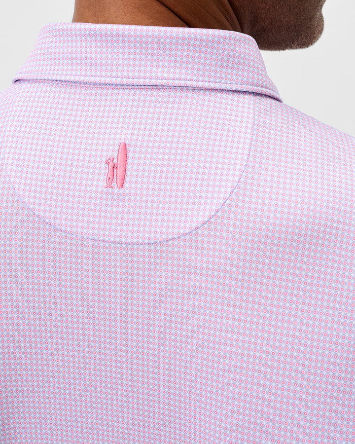 Johnnie-O Performance Jersey Polo - Dot Neat: Palm Beach