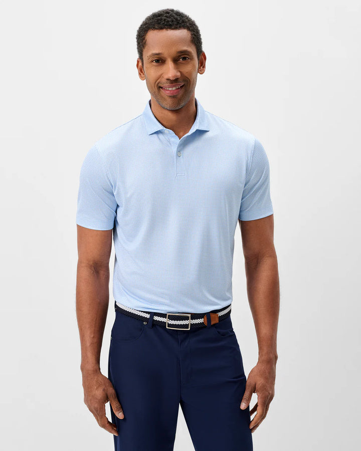 Johnnie-O Performance Jersey Polo - Dot Neat: Sailor