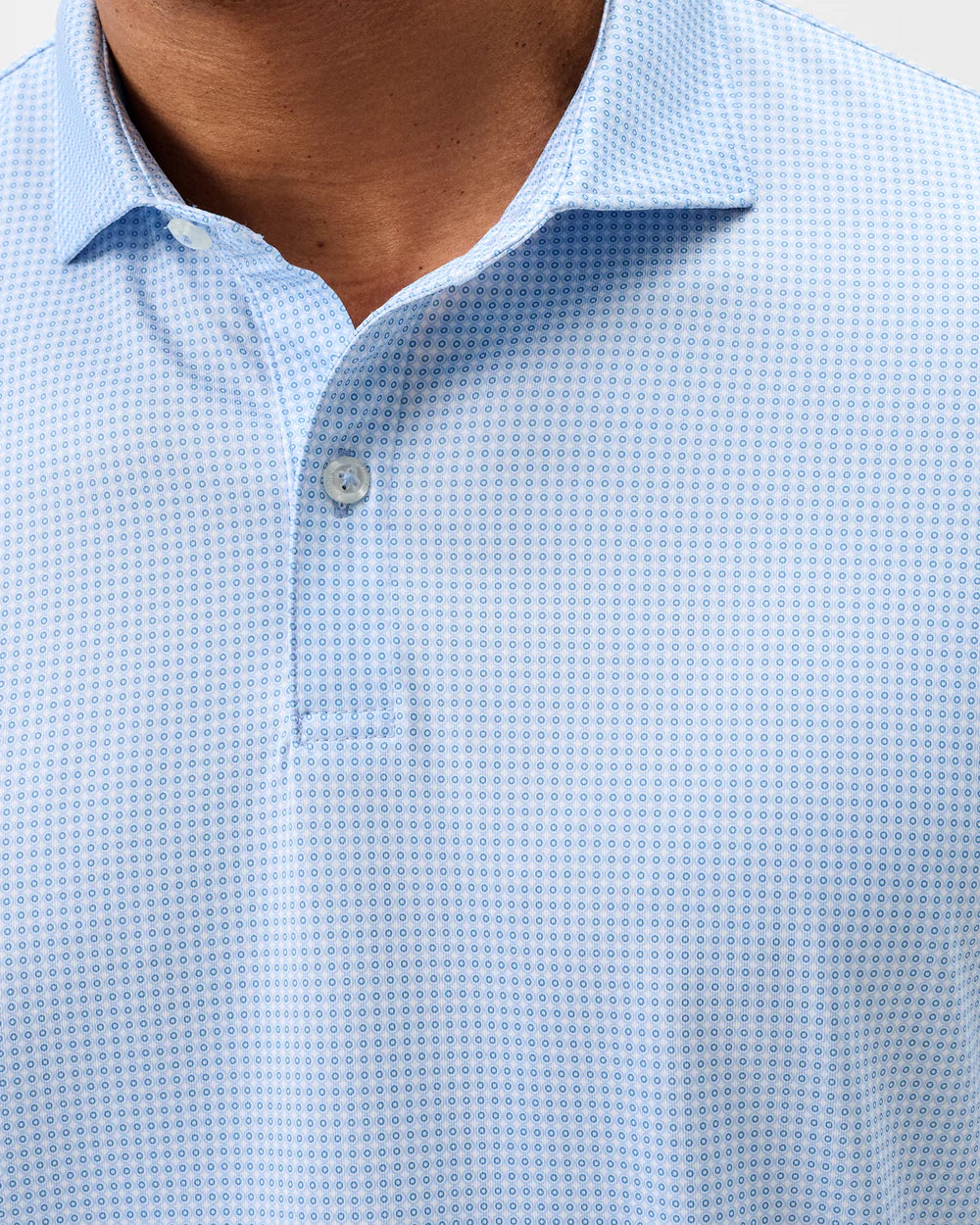 Johnnie-O Performance Jersey Polo - Dot Neat: Sailor