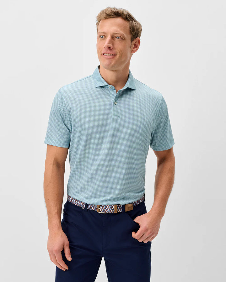 Johnnie-O Performance Jersey Polo - Dot Neat: Sublime