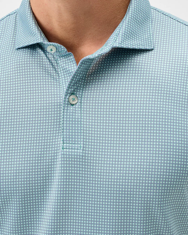 Johnnie-O Performance Jersey Polo - Dot Neat: Sublime