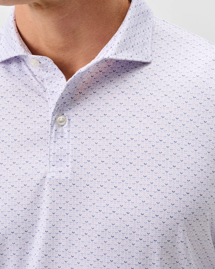 Johnnie-O Performance Jersey Polo: Fall Flower: Viola