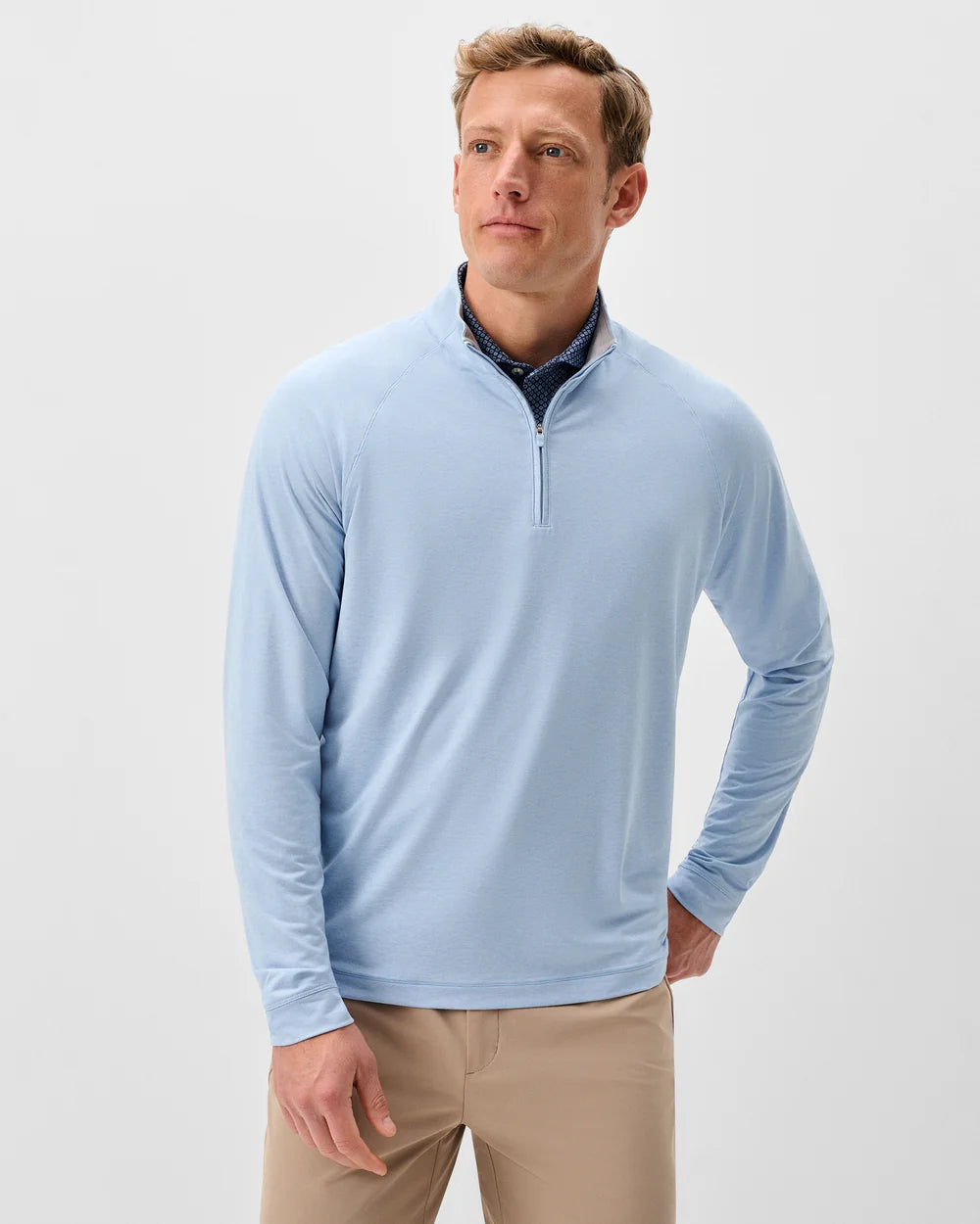 Johnnie-O Freeborne Performance 1/4 Zip Pullover: Kona
