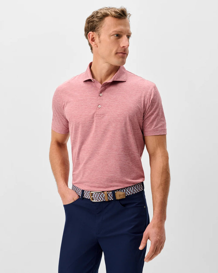 Johnnie-O Featherweight Huronn Polo: Racing Red
