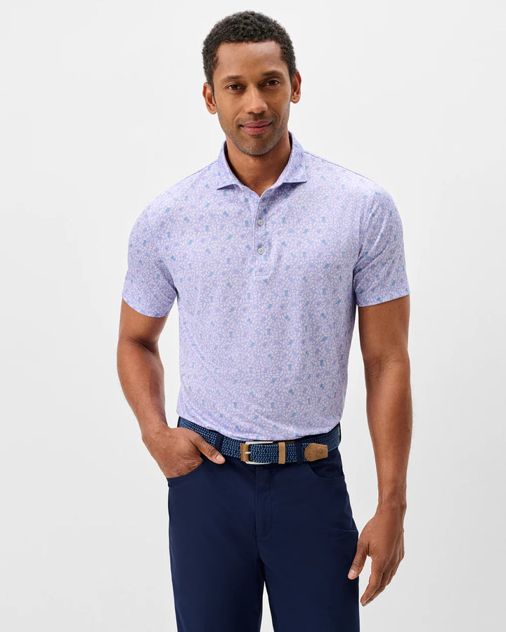 Johnnie-O Performance Jersey Polo - Island Cocktail: Viola