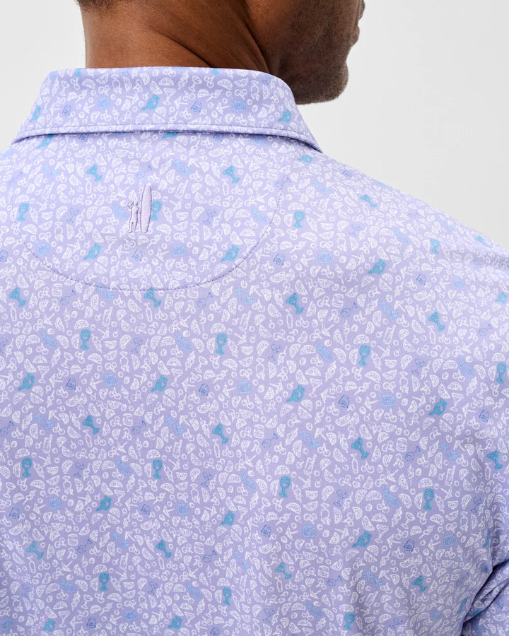 Johnnie-O Performance Jersey Polo - Island Cocktail: Viola
