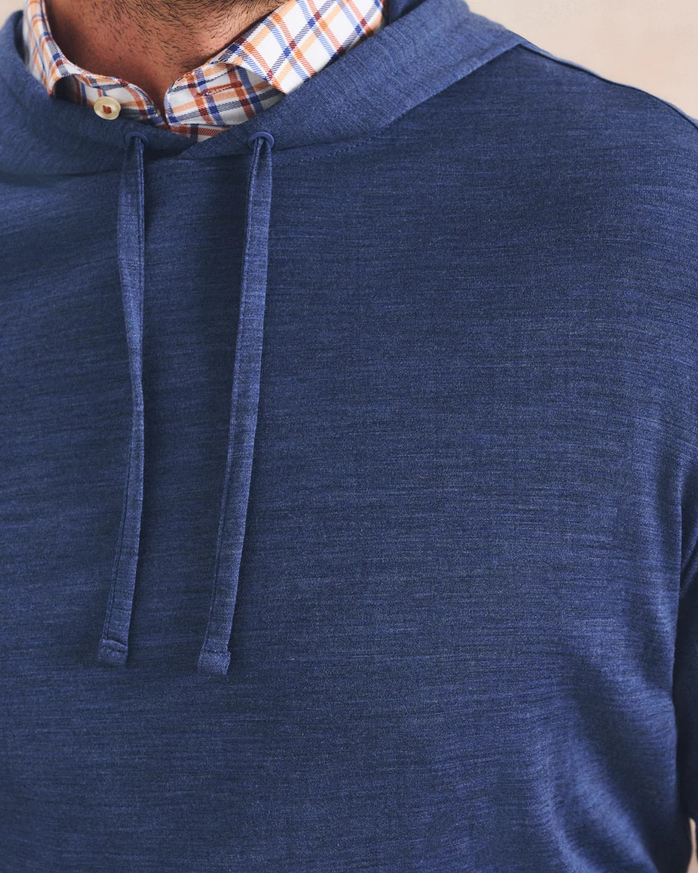 Johnnie-O Merino Hoodie Tee: Pacific
