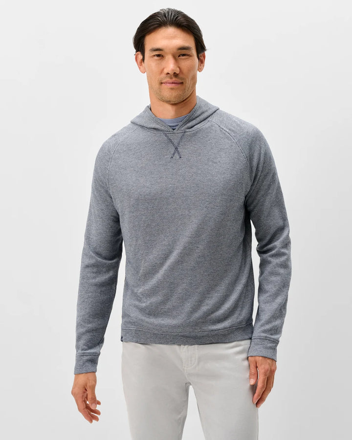 Johnnie-O Cotton Blend Hoodie: Navy