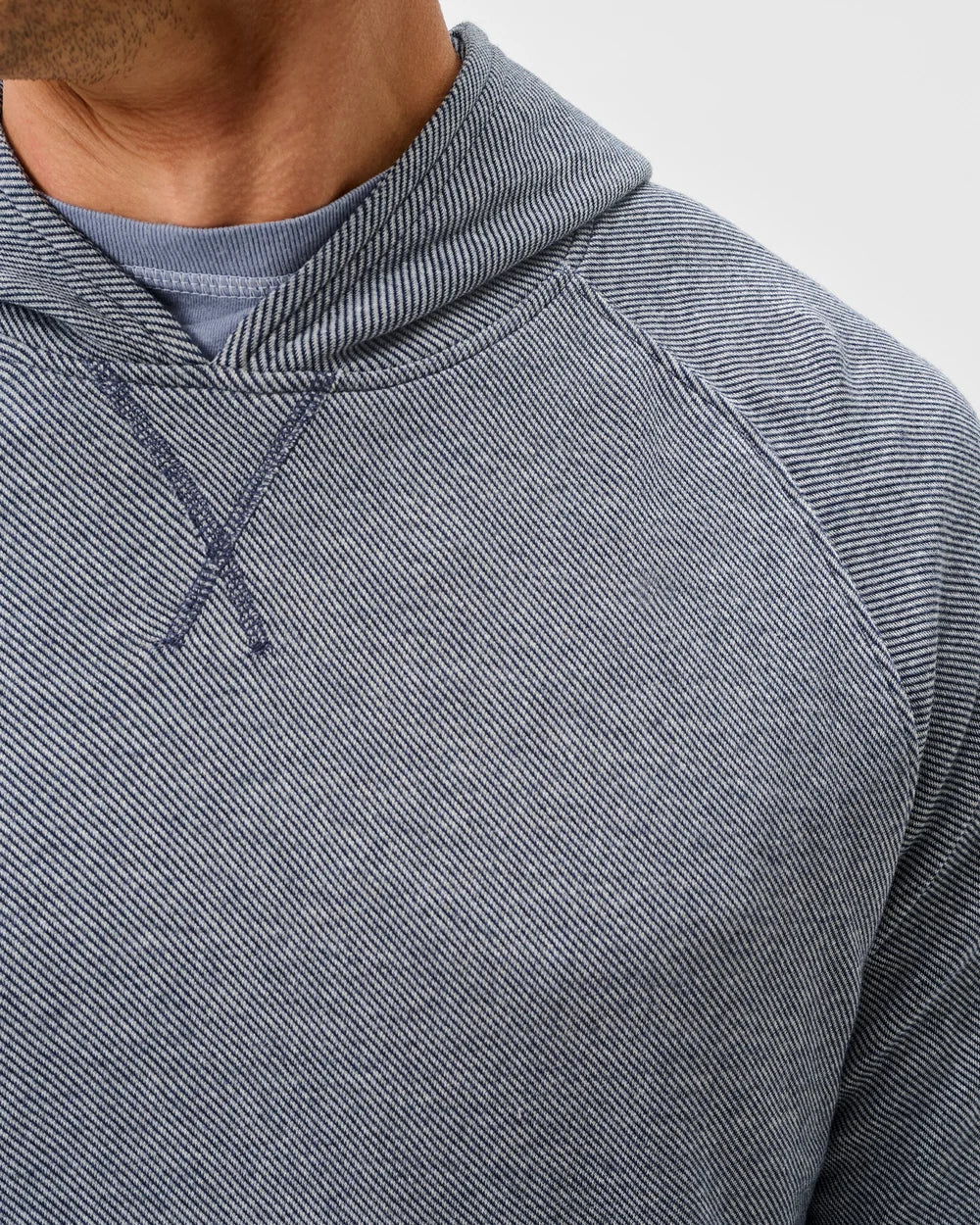Johnnie-O Cotton Blend Hoodie: Navy