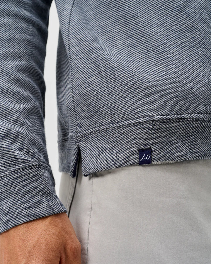 Johnnie-O Cotton Blend Hoodie: Navy