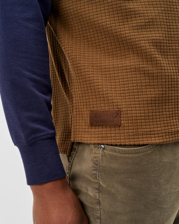 Johnnie-O Fleece Tech Hoodie: Navy