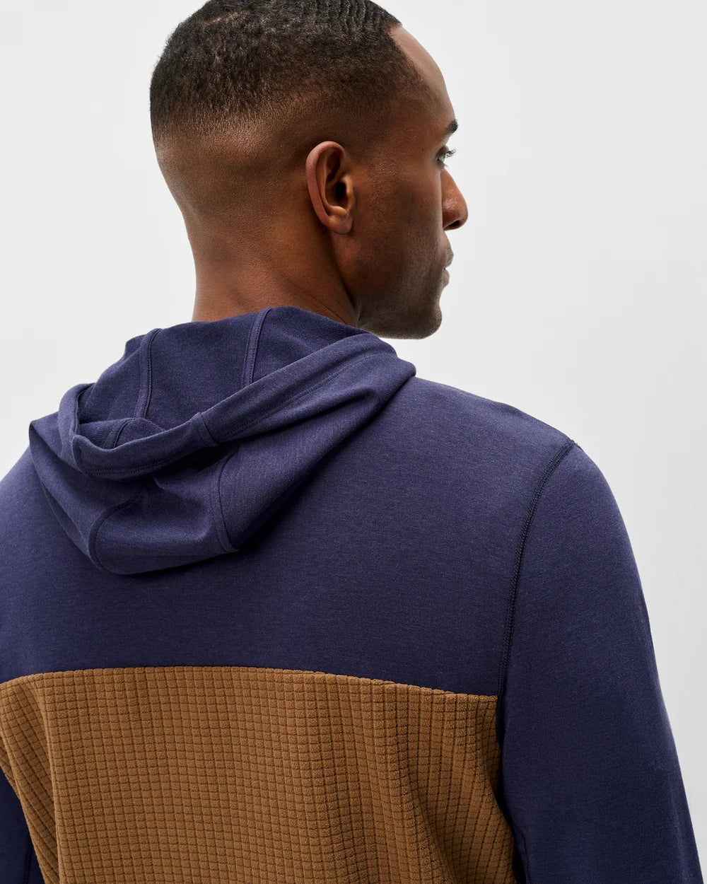 Johnnie-O Fleece Tech Hoodie: Navy