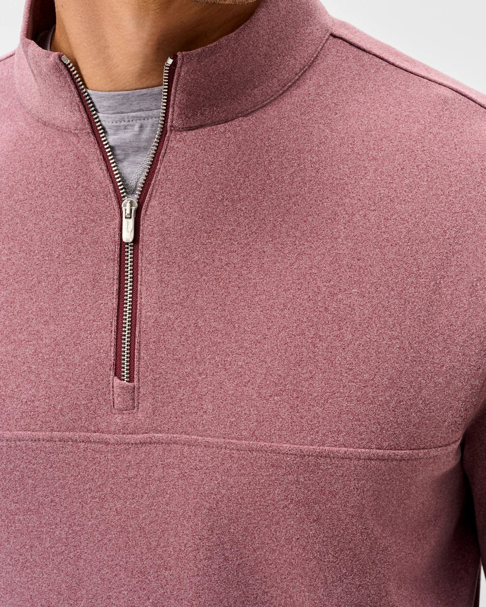Johnnie-O Mikey Fleece 1/4 Zip Pullover - Solid: Rum