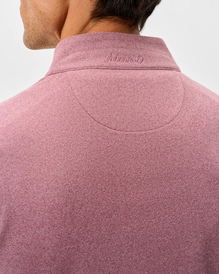 Johnnie-O Mikey Fleece 1/4 Zip Pullover - Solid: Rum