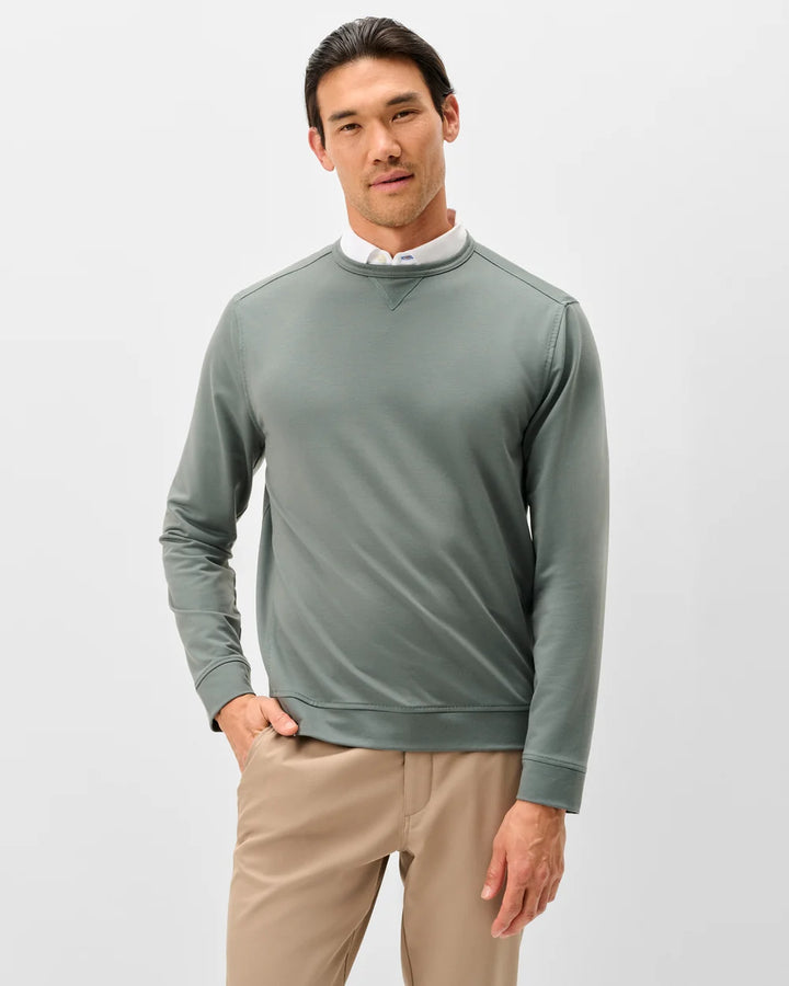 Johnnie-O Willard Drirelease® Crewneck Sweatshirt: Evergreen