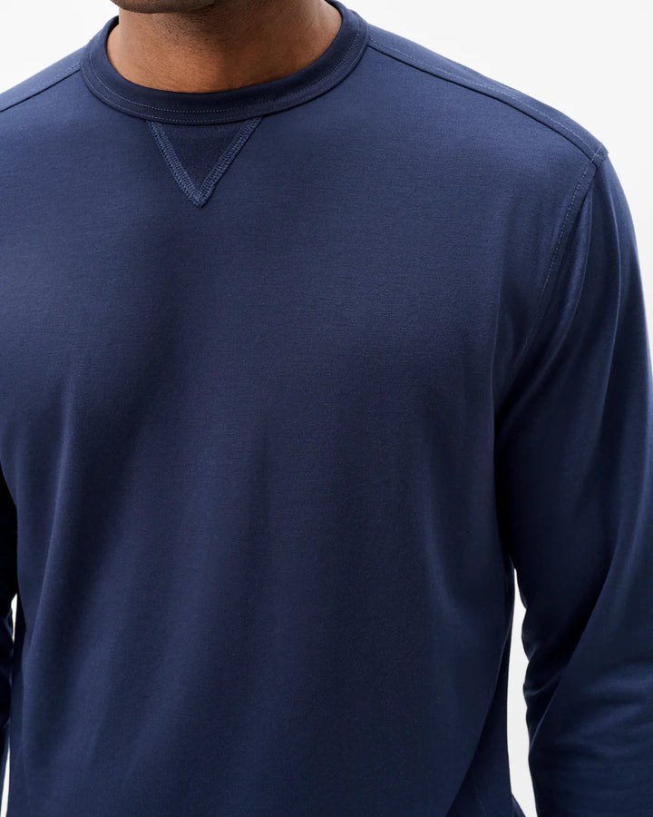 Johnnie-O Willard Drirelease® Crewneck Sweatshirt: Navy