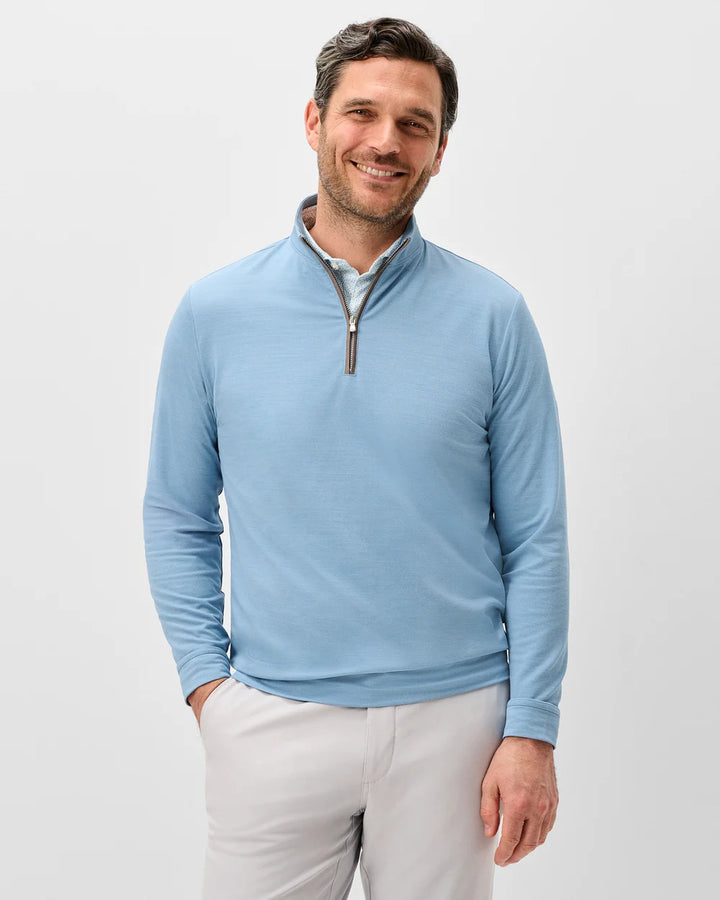 Johnnie-O Sof Tech Performance 1/4 Zip: Carbon Fiber