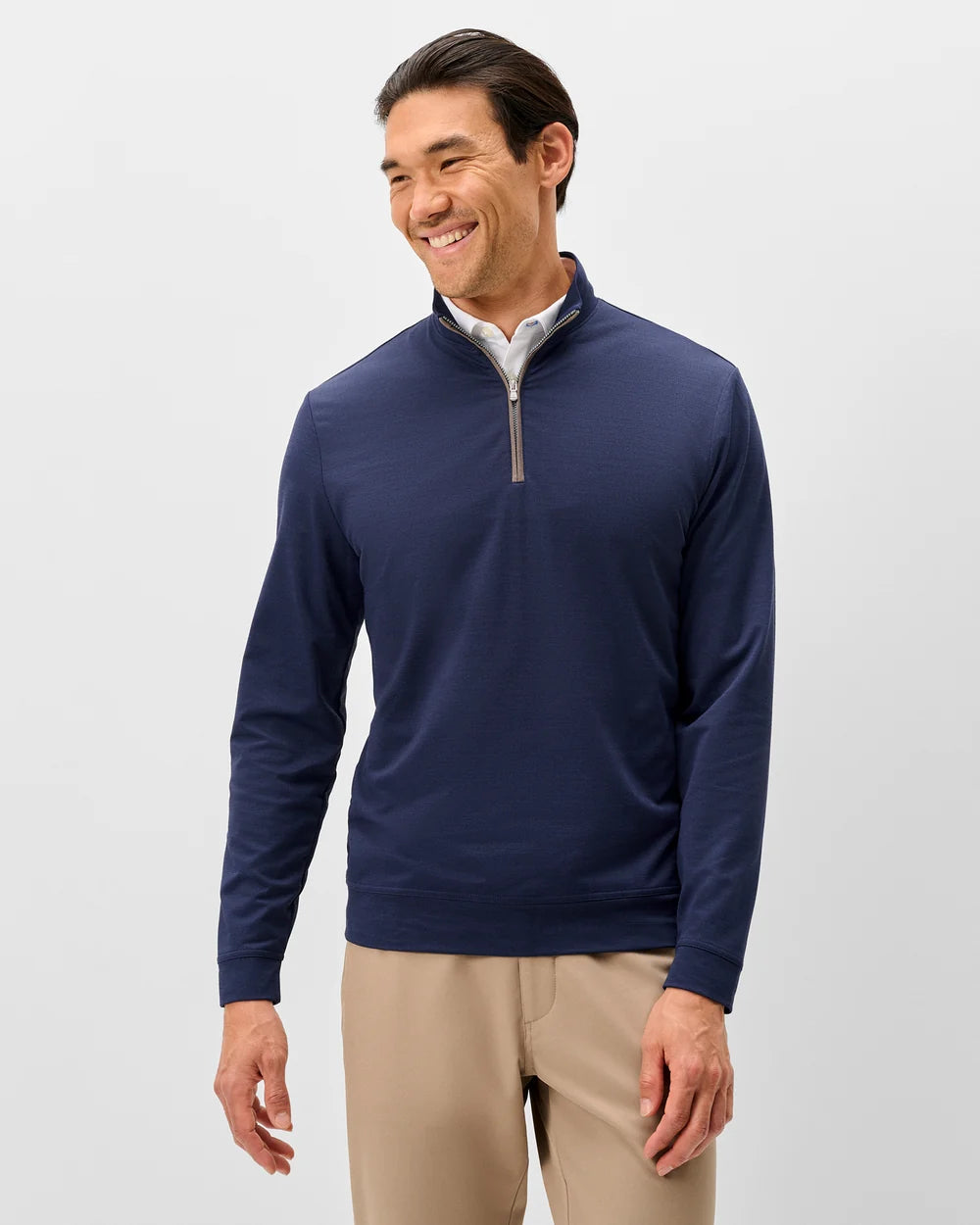 Johnnie-O Sof Tech Performance 1/4 Zip: Navy