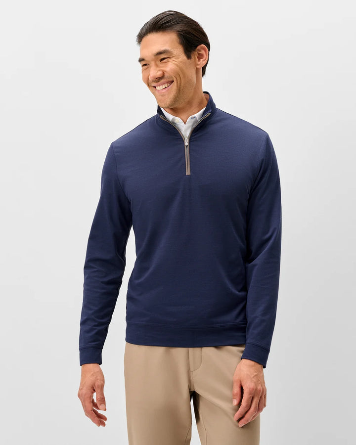 Johnnie-O Sof Tech Performance 1/4 Zip: Navy