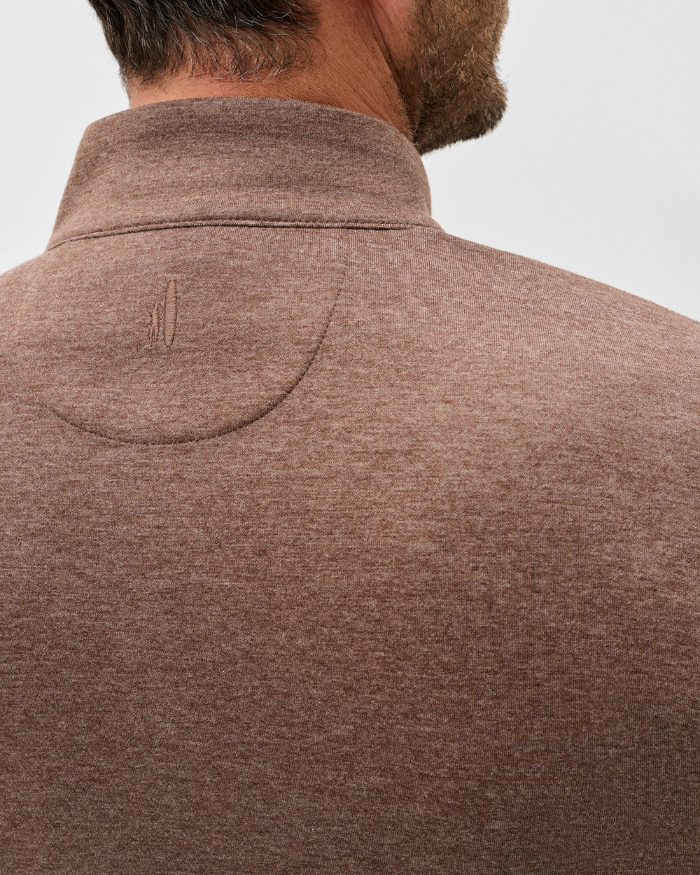 Johnnie-O Sully 1/4 Zip Pullover: Grizzly