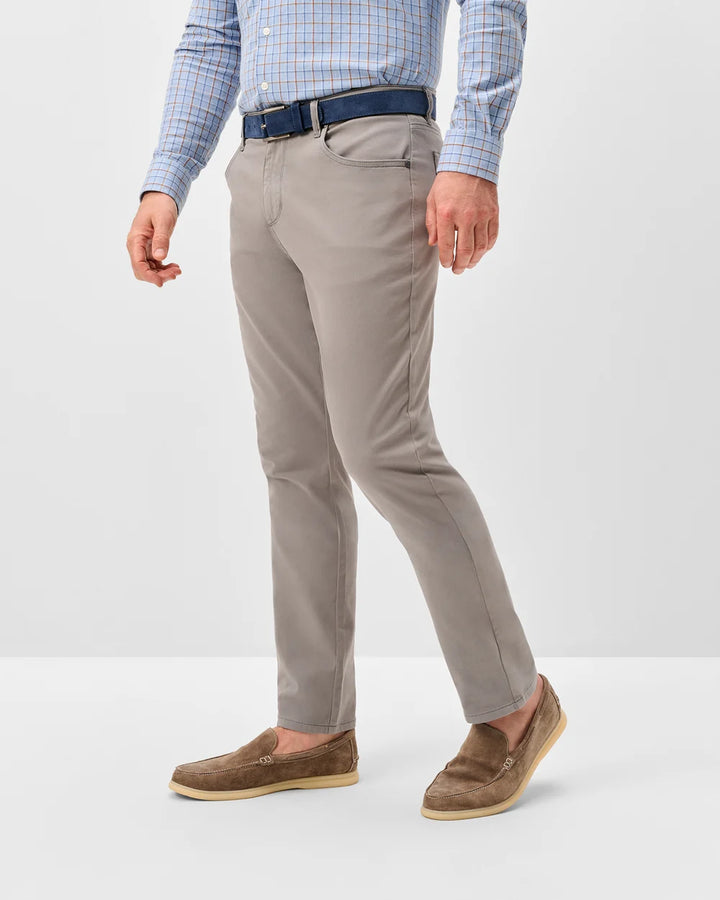 Johnnie-O Carmel Sateen 5-Pocket Pant: Thunder