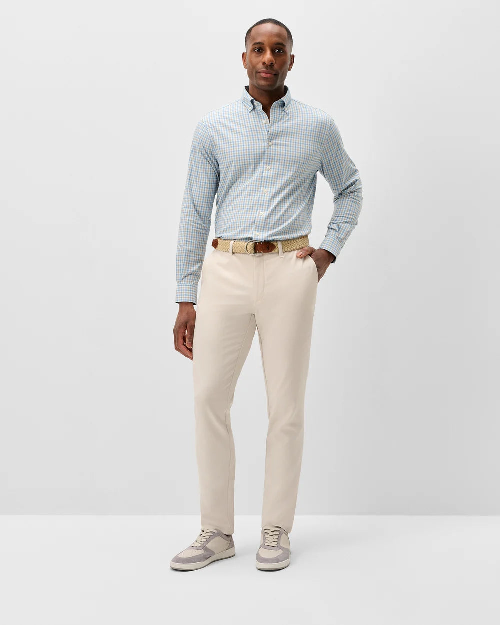 Johnnie-O Cross Country Trouser: Stone