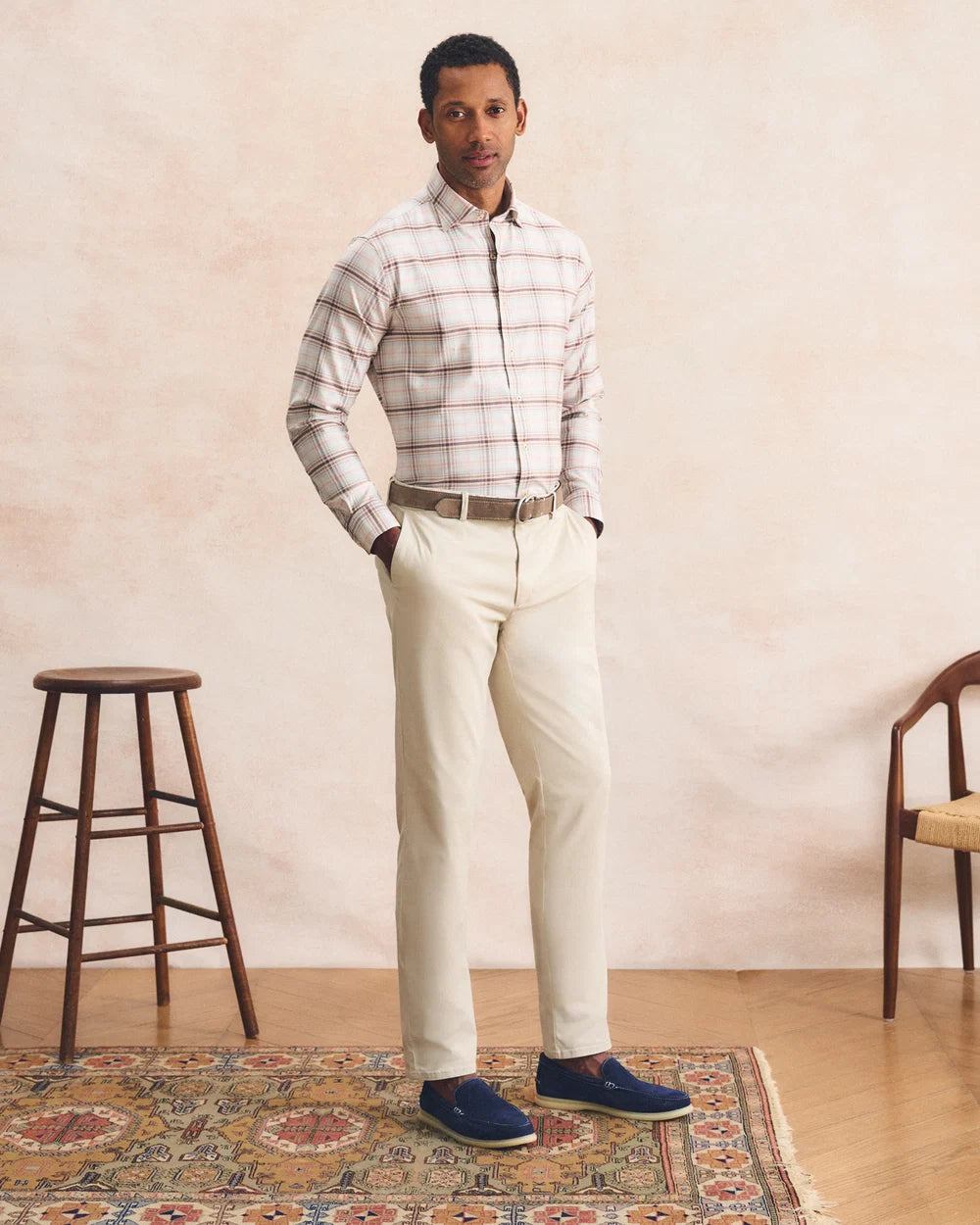 Johnnie-O Top Shelf Monterey Trouser: Stone