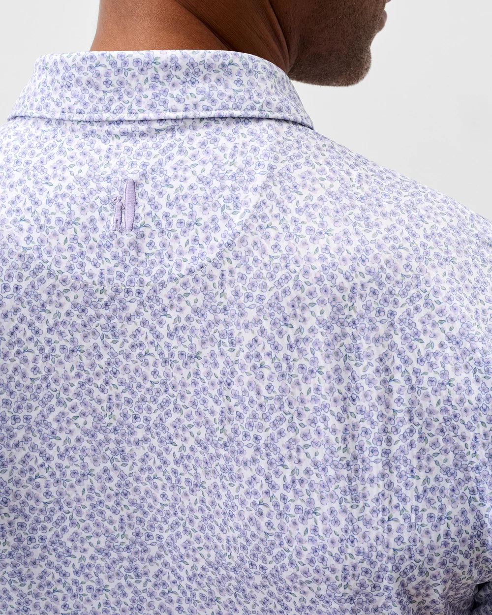 Johnnie-O Performance Jersey Polo: Watercolors: Viola