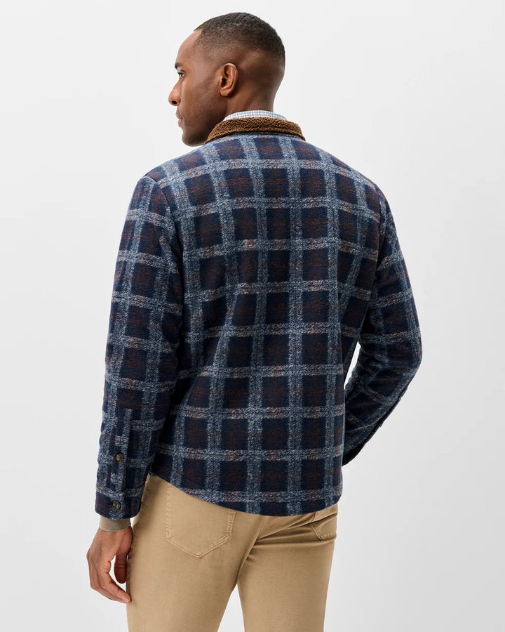Johnnie-O Sherpa Lined Shacket: Navy