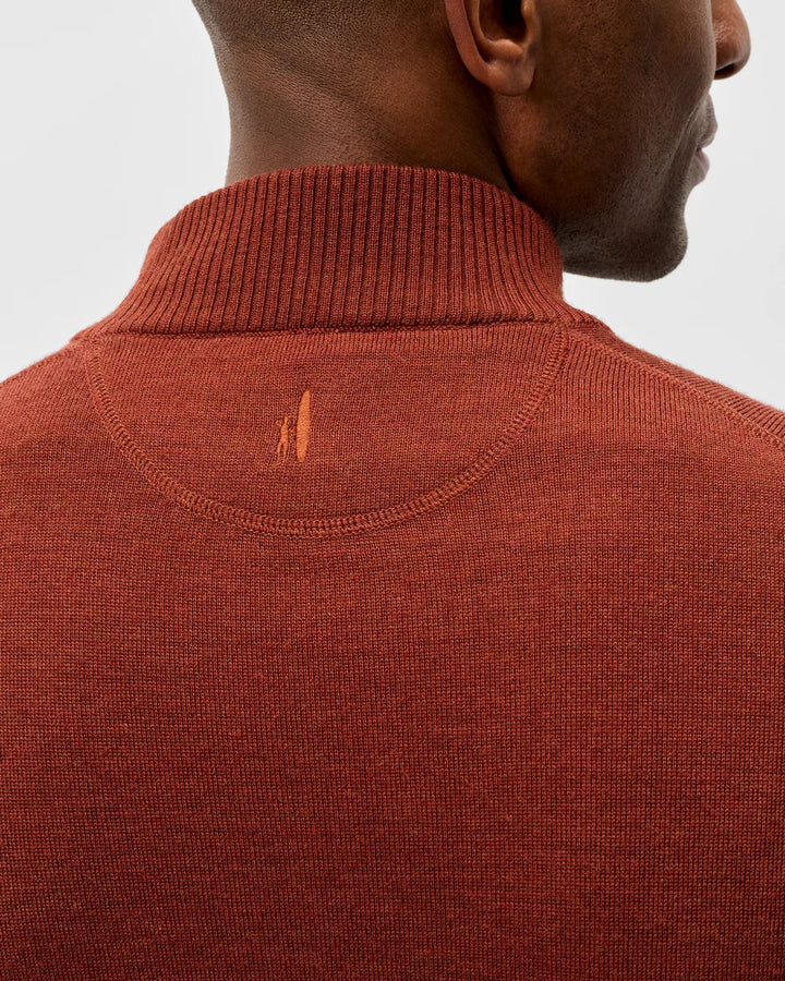 Johnnie-O Raynor Merino 1/4 Zip Sweater: Creole