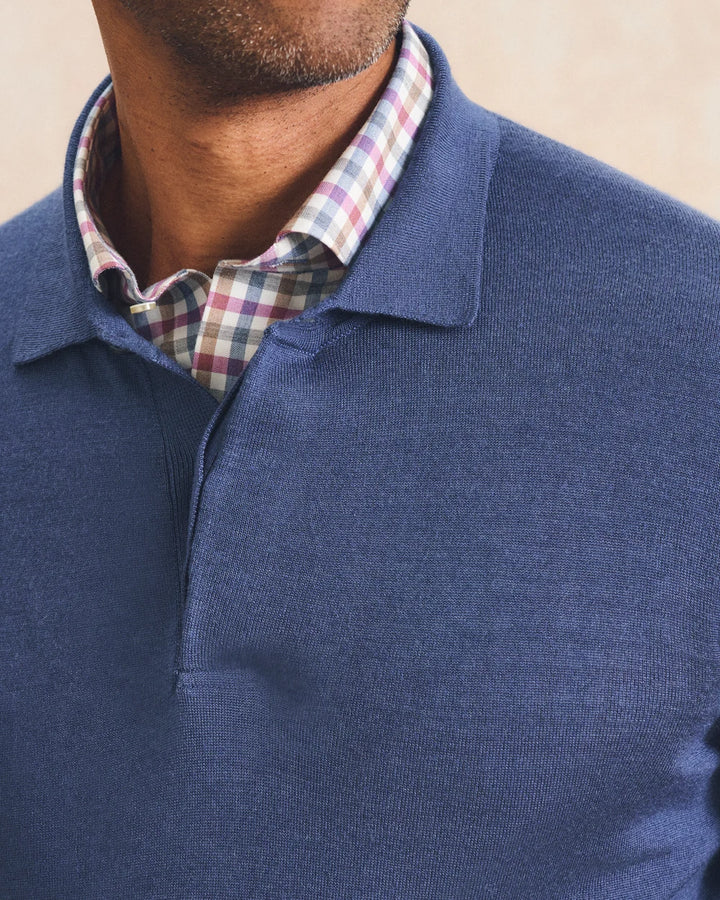 Johnnie-O Merino Blend Polo: Lake