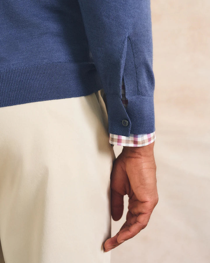 Johnnie-O Merino Blend Polo: Lake