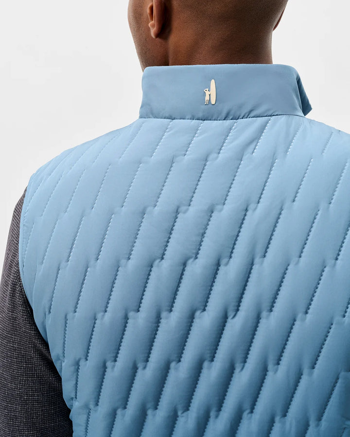 Johnnie-O Belfry Quilted Puffer Vest: Bluestone
