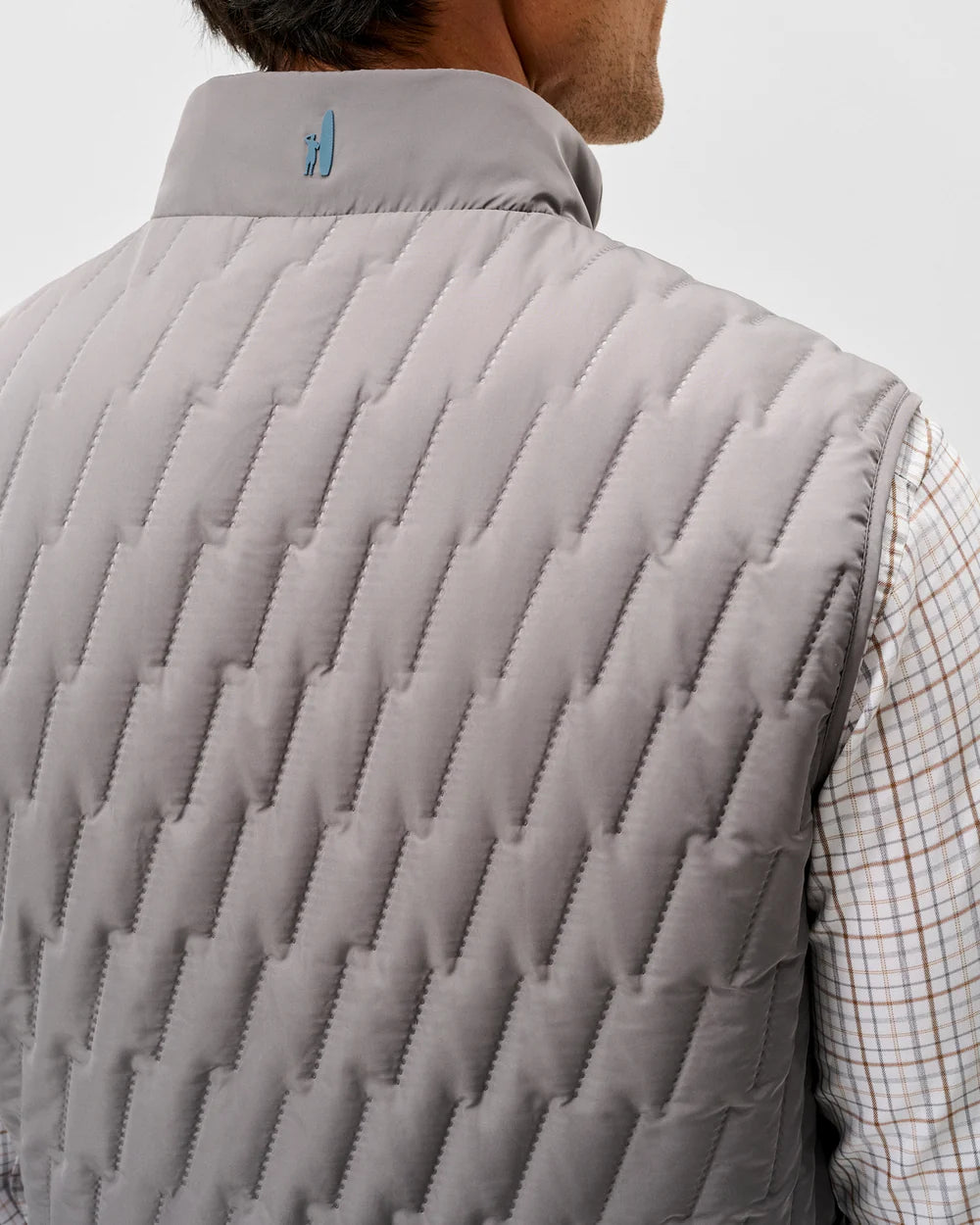Johnnie-O Belfry Quilted Puffer Vest: Magnesium